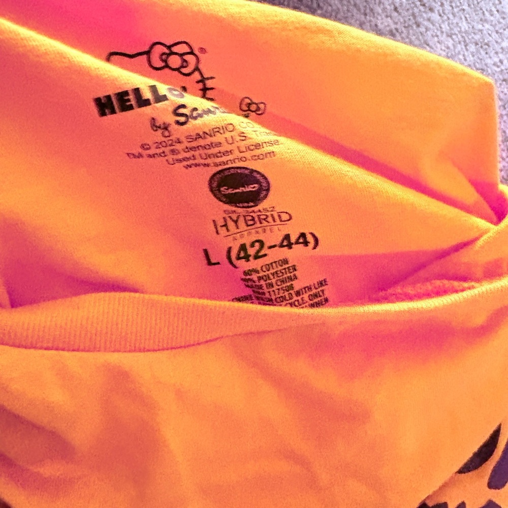 Hello Kitty Halloween men’s T-Shirt - Orange and Blue - Picture 2 of 2